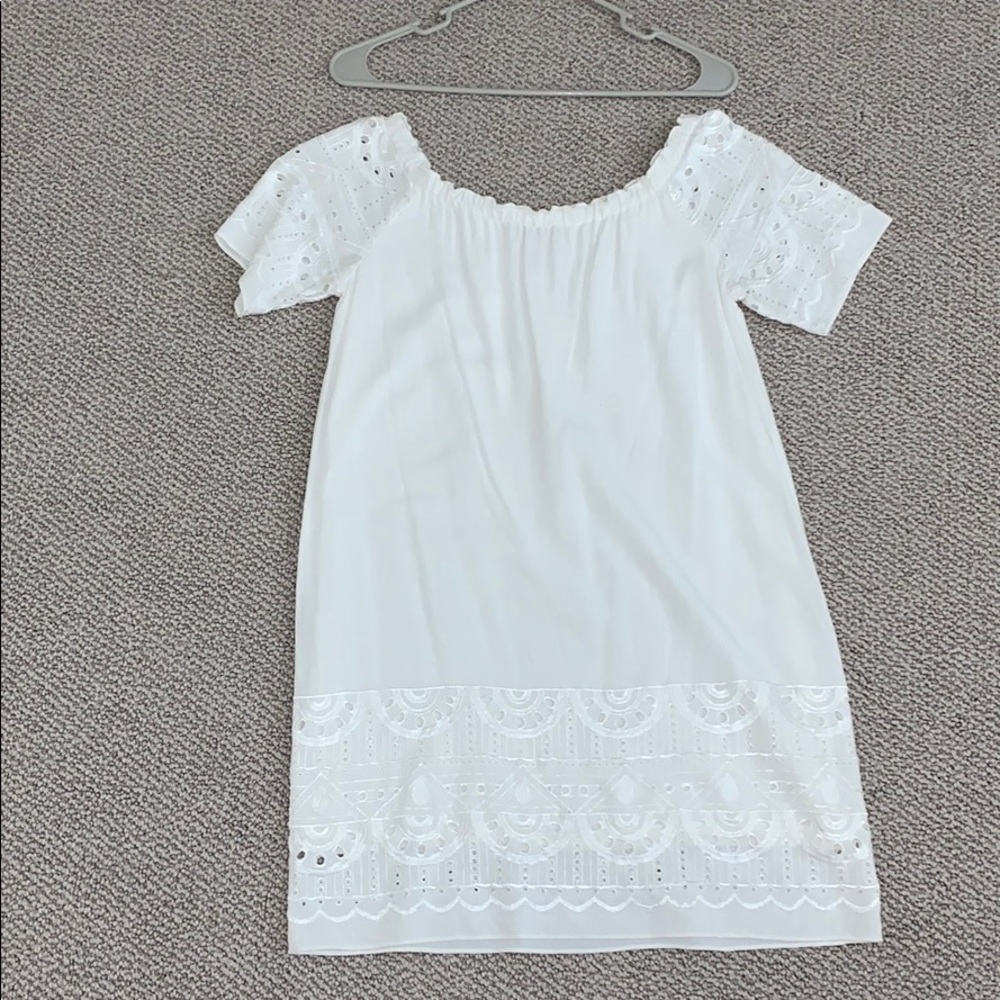 White off the shoulder dress